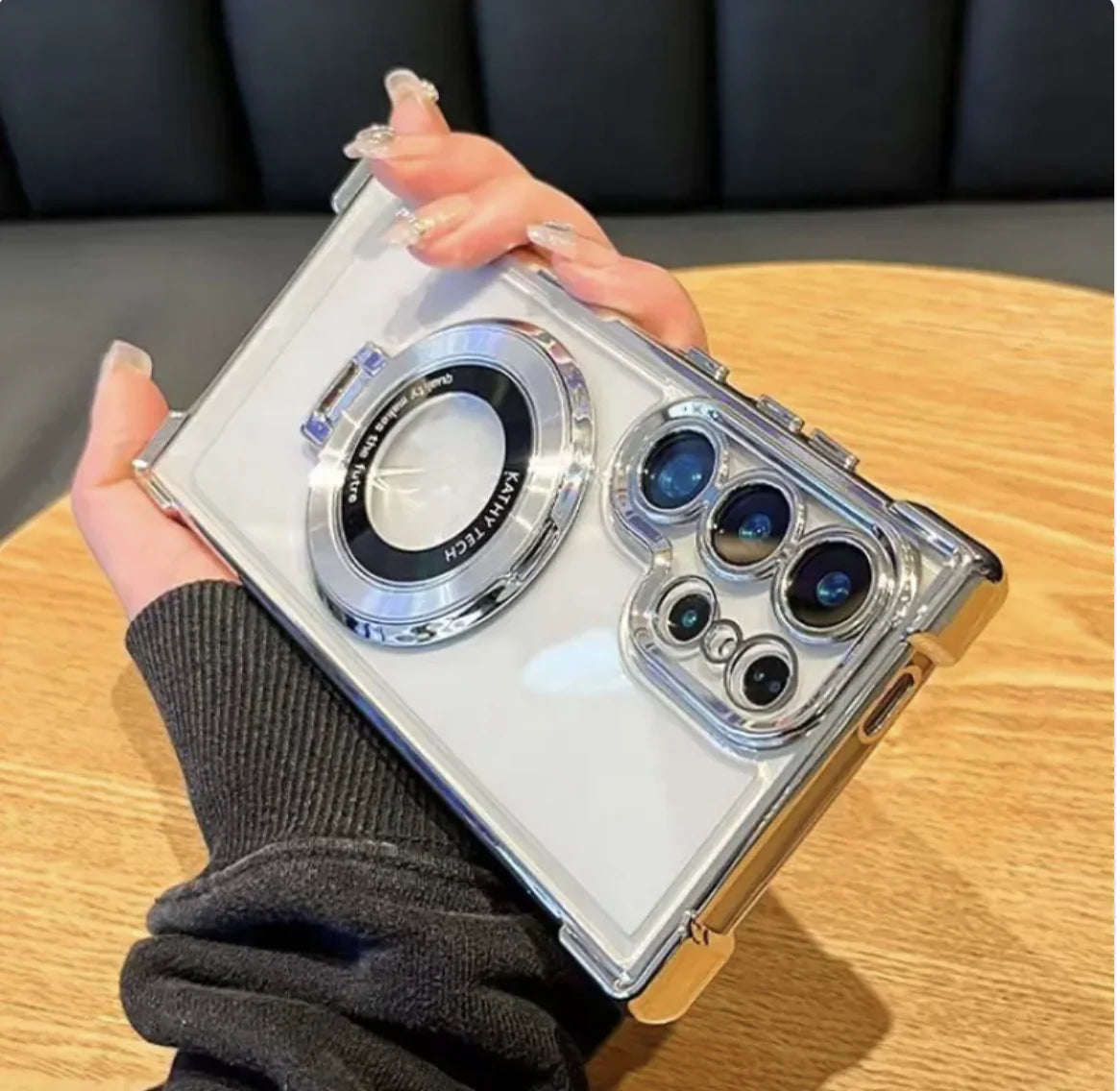 ClearView Magnetic Samsung Case with Protection Stand