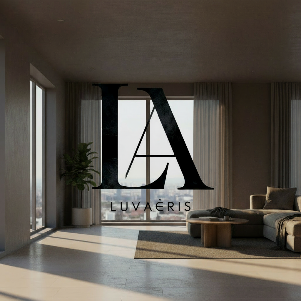 Black 'LUVaura' logo on a white background
